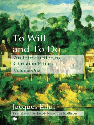 cover image of To Will and to Do Vol I